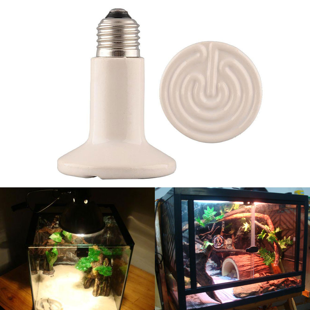100W 220V Ceramic Heat Emitter Reptile Pet Grow Light Heater Bulb