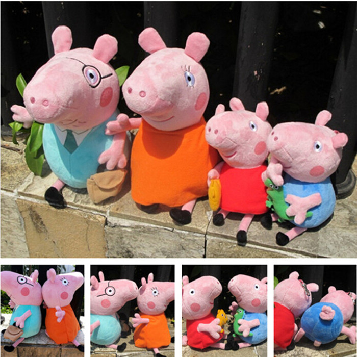 peppa pig family plush toy 4pcs set