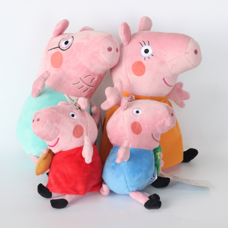 peppa pig family plush toy 4pcs set