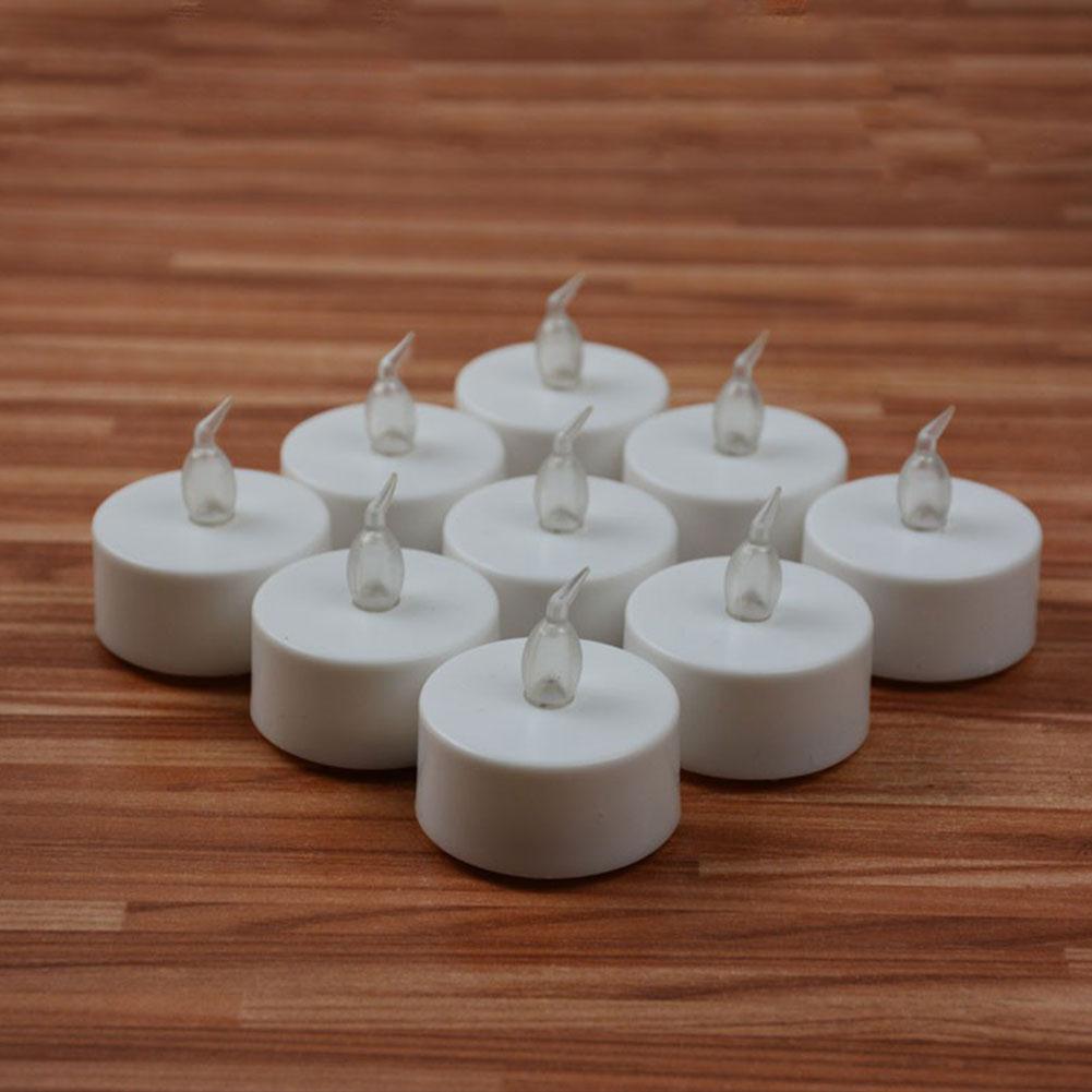 100 X Flameless LED Tealight Flickering Tea Light Candles Wedding Decor