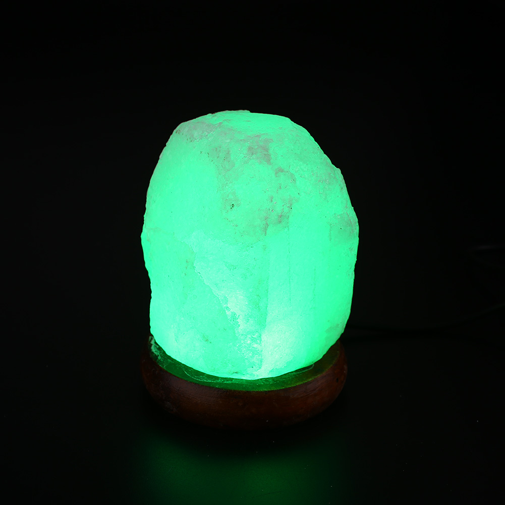 Salt Lamp Crystal Rock Shape Color Changing USB LED Night Lights White Gift eBay