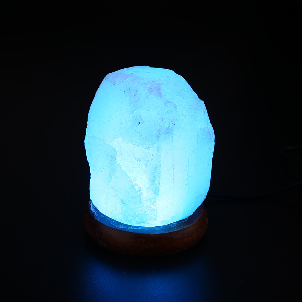 Salt Lamp Crystal Rock Shape Color Changing USB LED Night Lights White Gift eBay