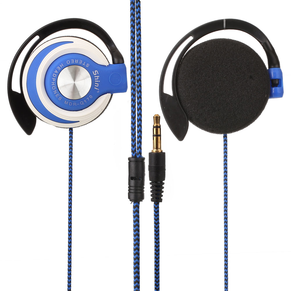 3.5mm Wired Headset Clip On Ear Headphones EarHook Earphone For Mp3 ...