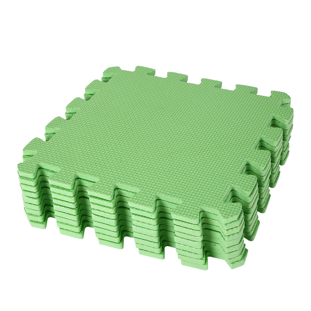 Set of 9pcs Interlocking Puzzle Floor Foam Gym Mats Thick Squares Tile