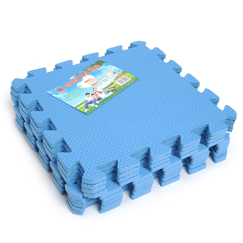 9pieces Puzzle Floor Foam Mats (Blue) Lazada PH