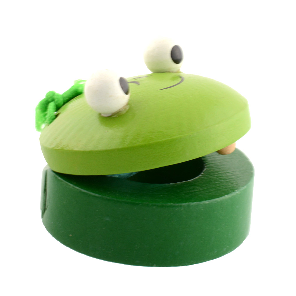 cute kids child wooden castanet musical percussion preschool