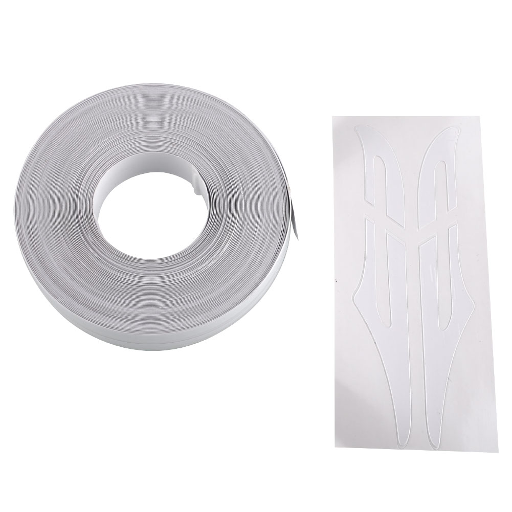 Car 12mm PinStripe PinStriping Tape Vinyl Sticker White Gold Silver