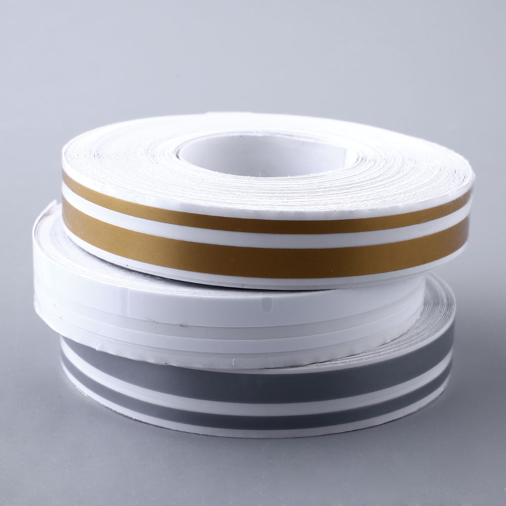 Car 12mm PinStripe PinStriping Tape Vinyl Sticker White Gold Silver
