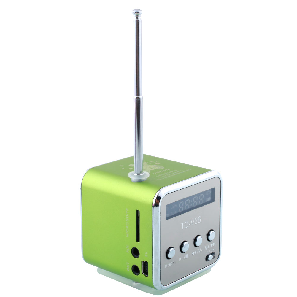 Hot 3color TF Mini USB Speaker Music Player Portable FM Radio For iPod