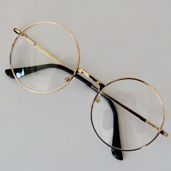 Fashion Retro Round Circle Metal Frame Eyeglasses Original ...