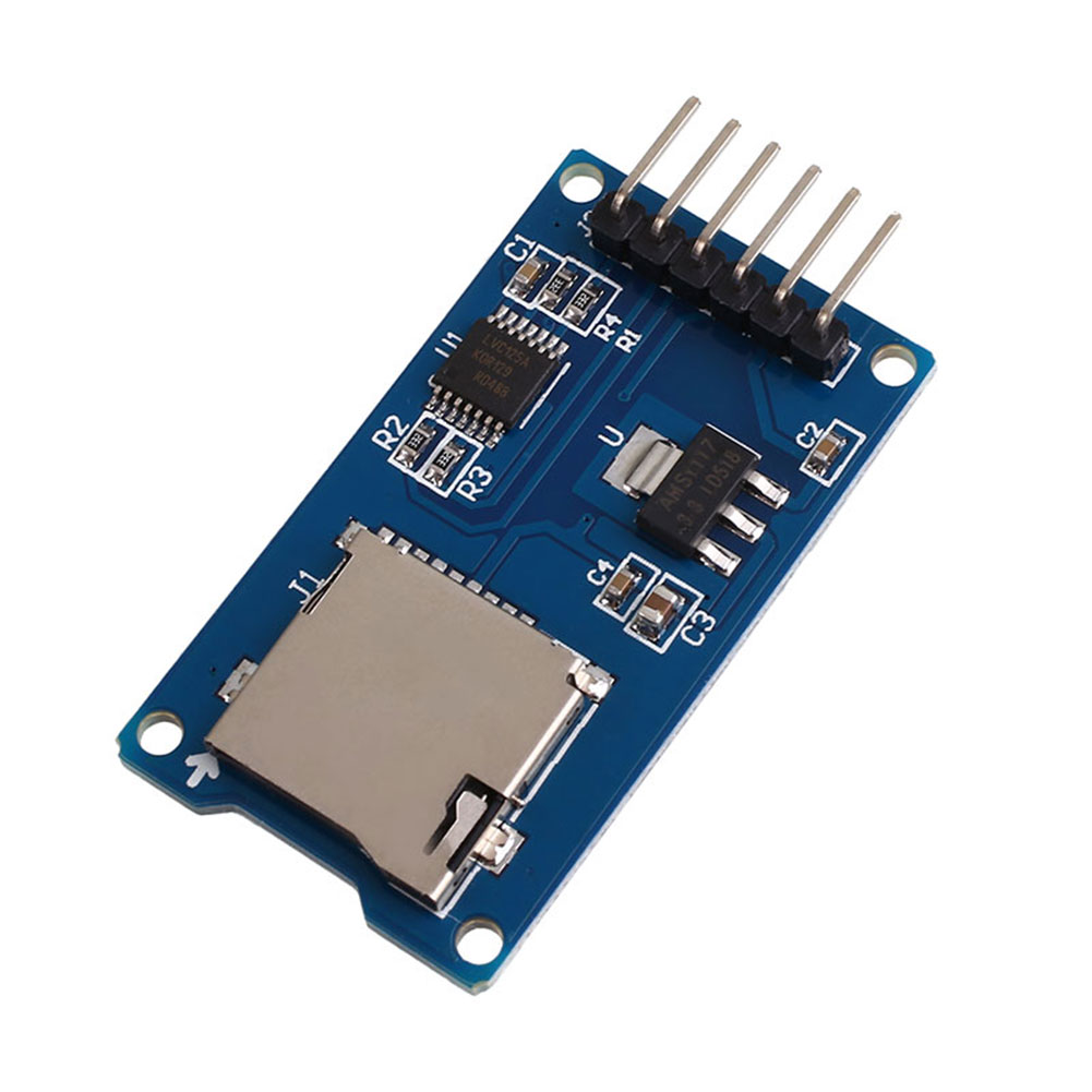 micro sd tf card reader module spi interface w/ level converter_电路图分享 micro sd tf card reader module spi interface w/ level converter