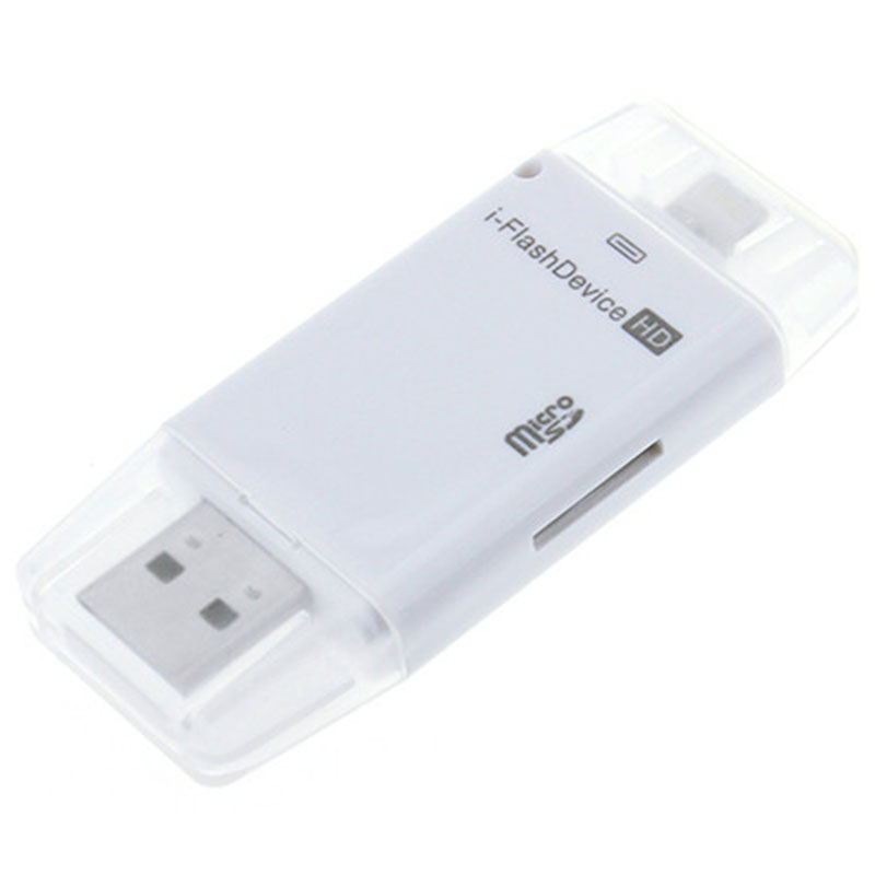 iFlash Drive Device TF Memory Card Reader OTG For iPhone 5 5S 5C 6