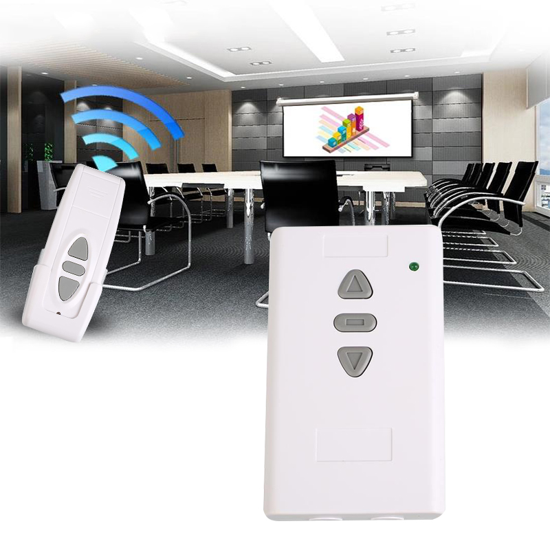 RF Remote Control Kit For Projector Screen Curtain – Wireless, AC220V, 315MHz, ≤500W – Unbranded